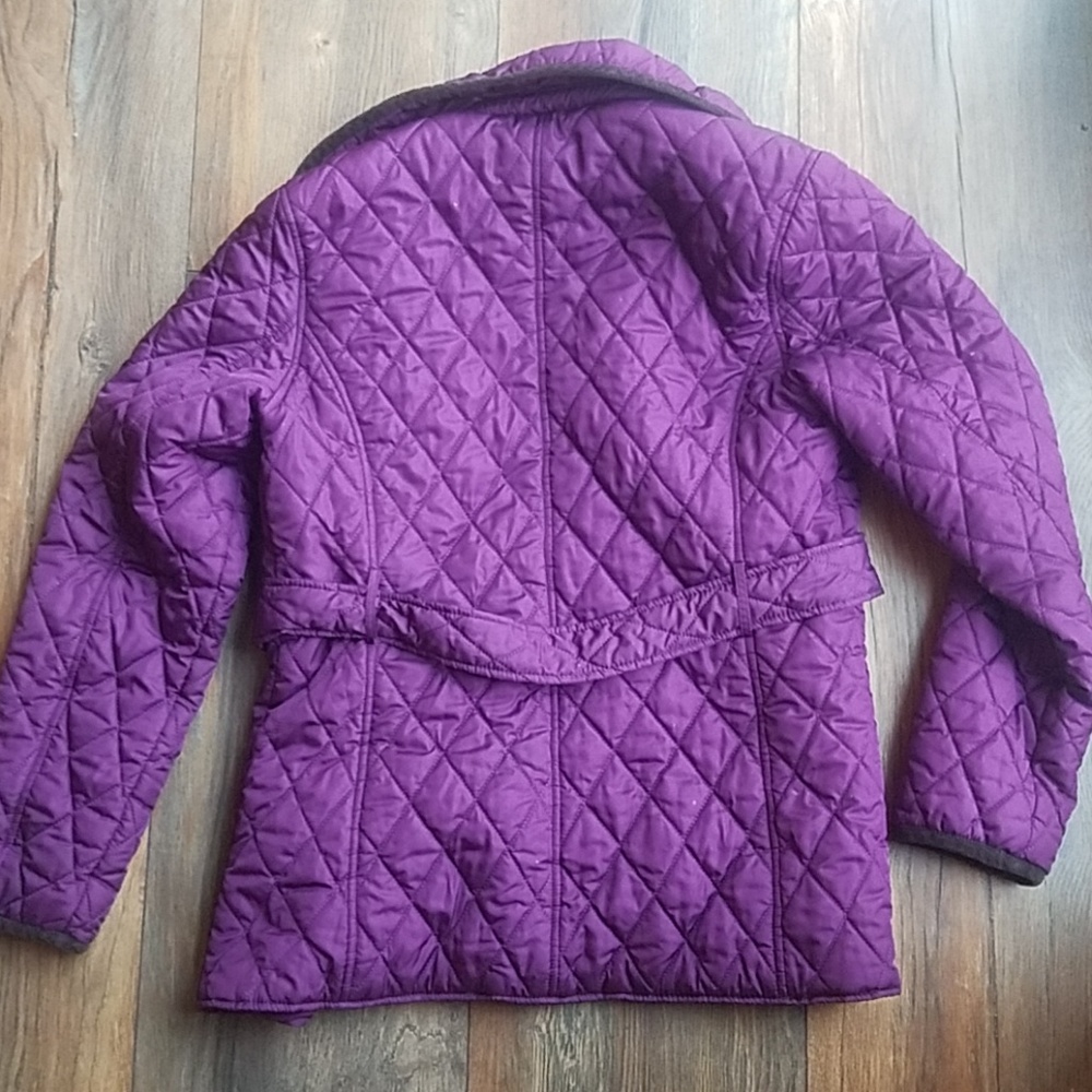 Faded Glory purple coat size small 4/6 - Picture 4 of 4